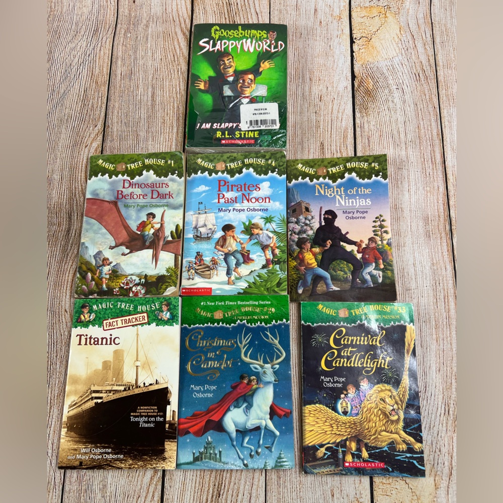 Magic Tree House & Goosebumps Scholastic Chapter Books Bundle Lot